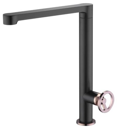 Grifo de cocina monomando  negro mate Olimpo IM - Imagen 2