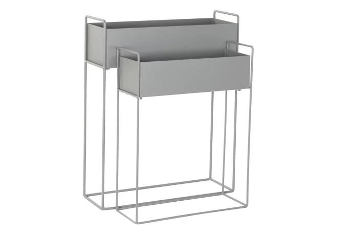 Macetero set 2 metal