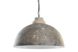 Lampara techo metal madera EXPO