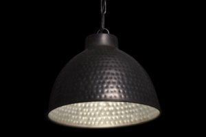 Lampara techo metal plata EXPO